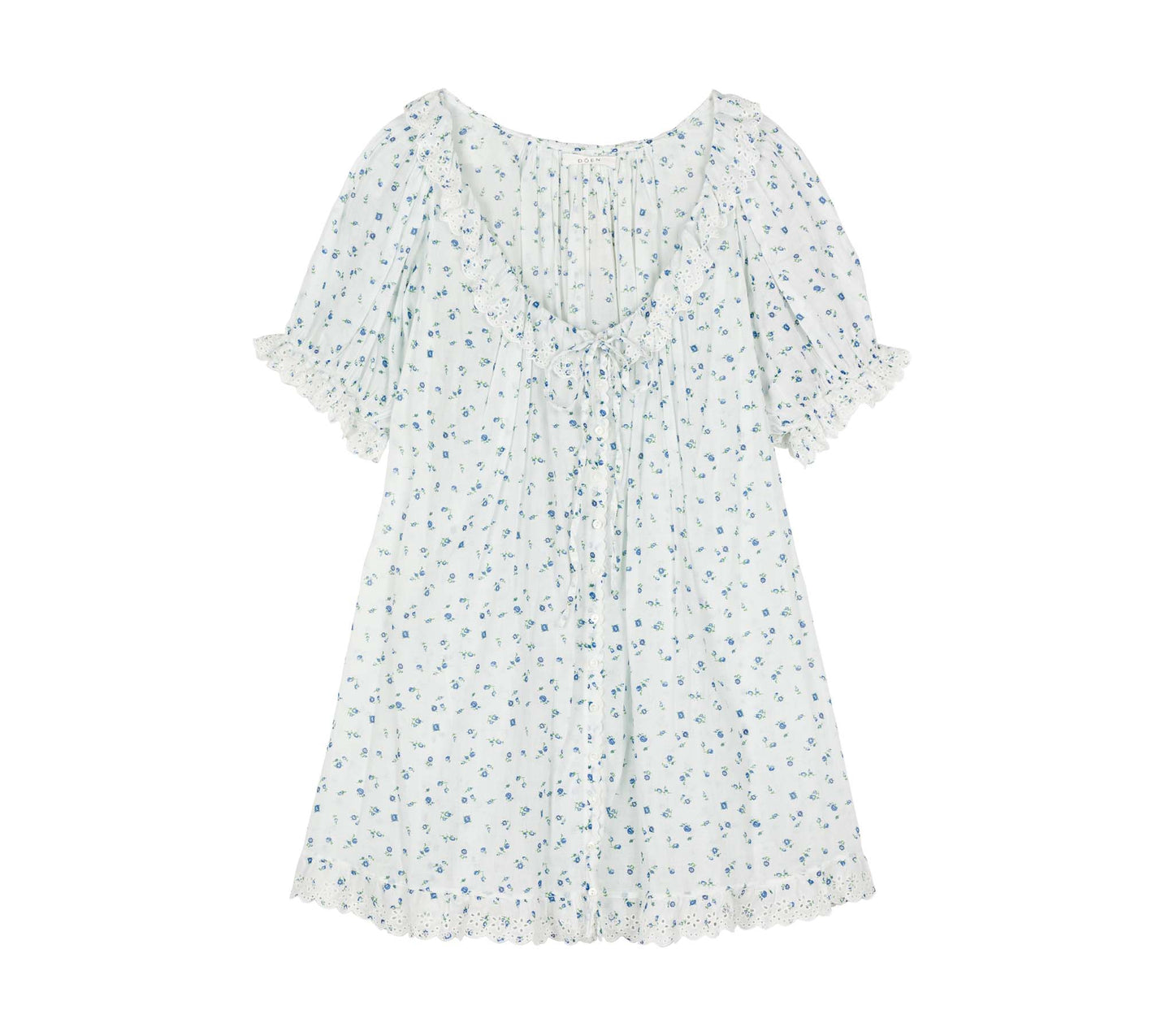 HMD -- LETA NIGHTGOWN -- BLUE SWEETPEA