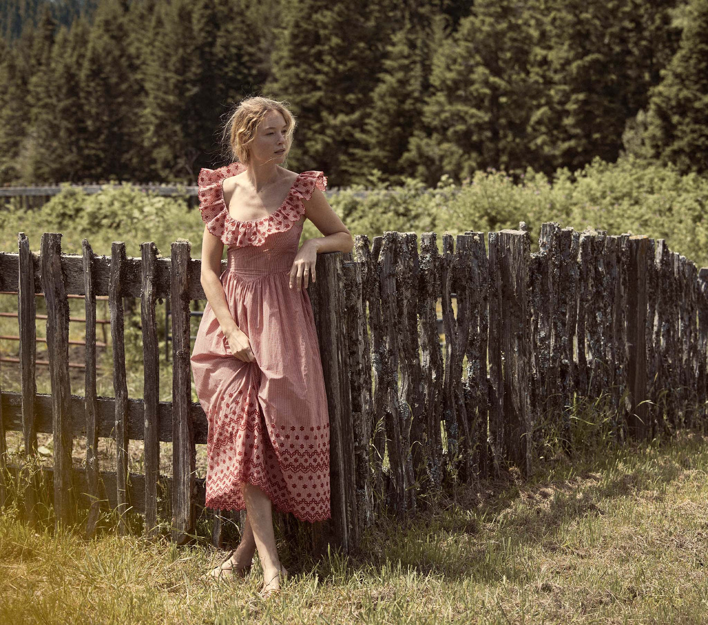 HMD -- LIESEL DRESS -- CERISE PARIS GINGHAM