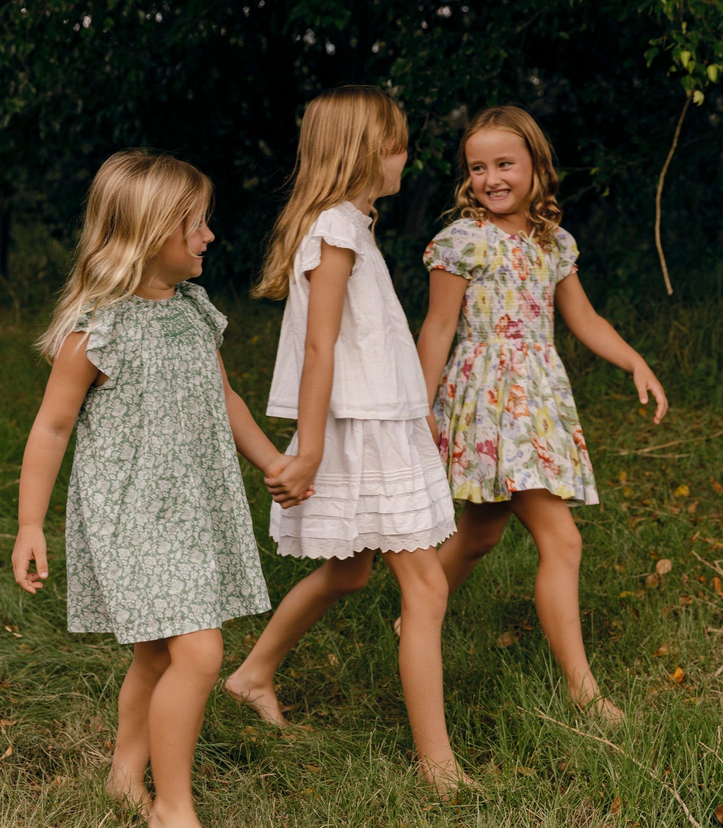 LIESEL DRESS -- PERIDOT TEA FLORAL