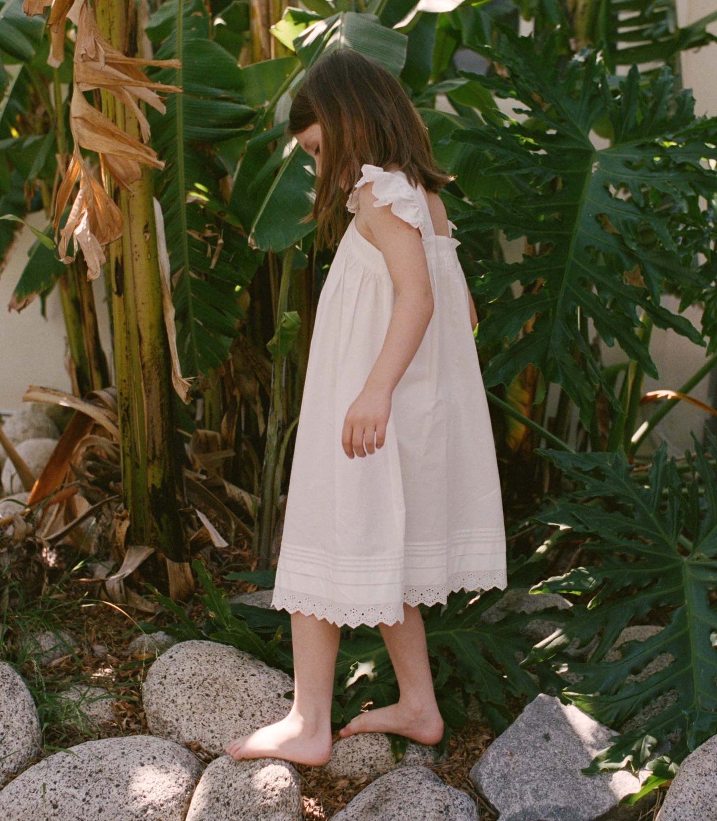 LITTLE NISHA DRESS -- SALT