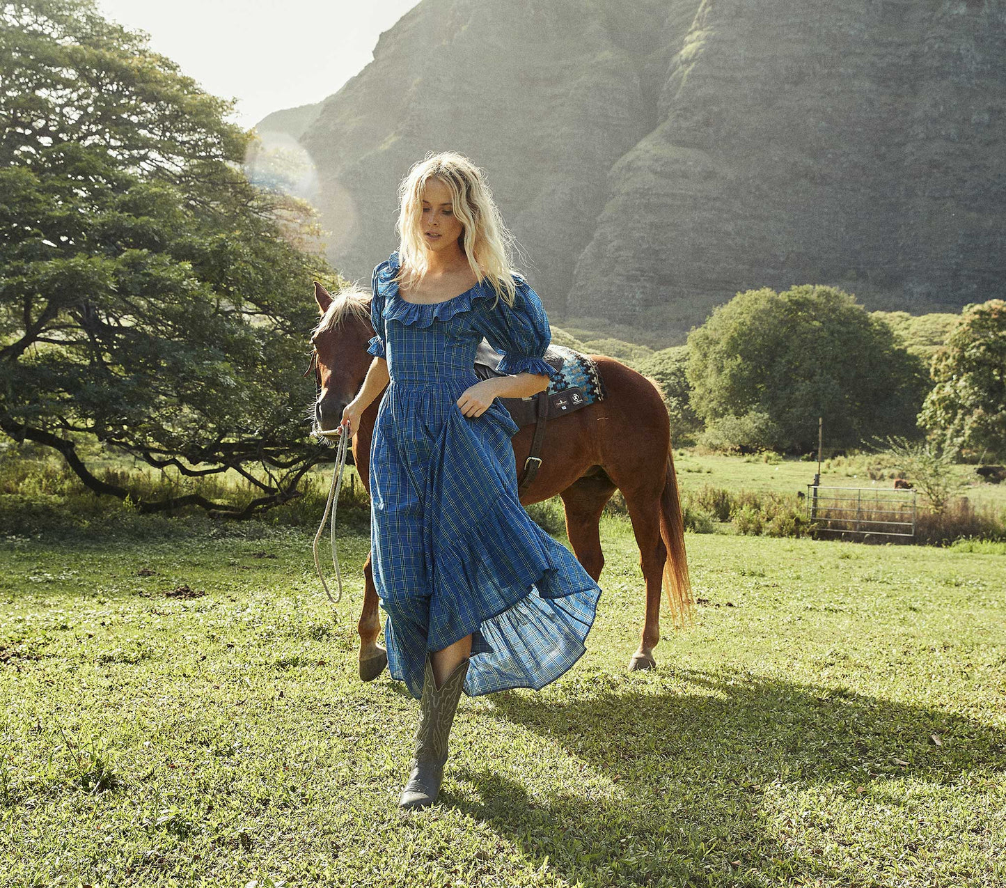 HMD -- LUPINE DRESS -- PARK LANE PLAID