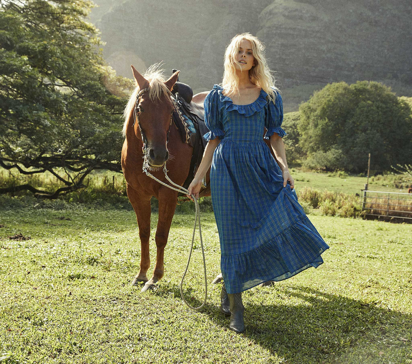 HMD -- LUPINE DRESS -- PARK LANE PLAID