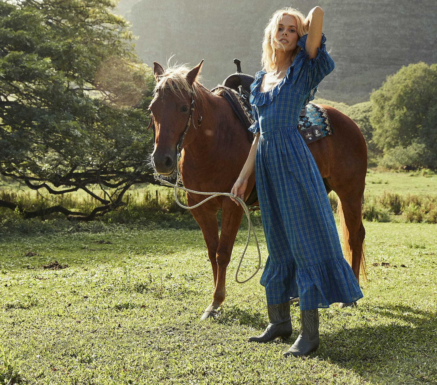 HMD -- LUPINE DRESS -- PARK LANE PLAID