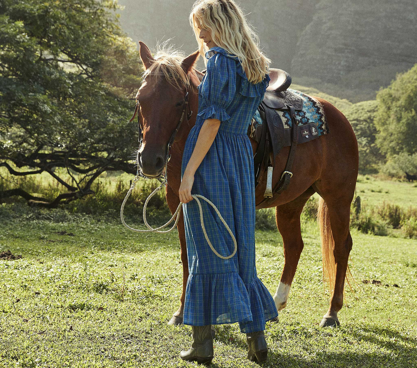 HMD -- LUPINE DRESS -- PARK LANE PLAID