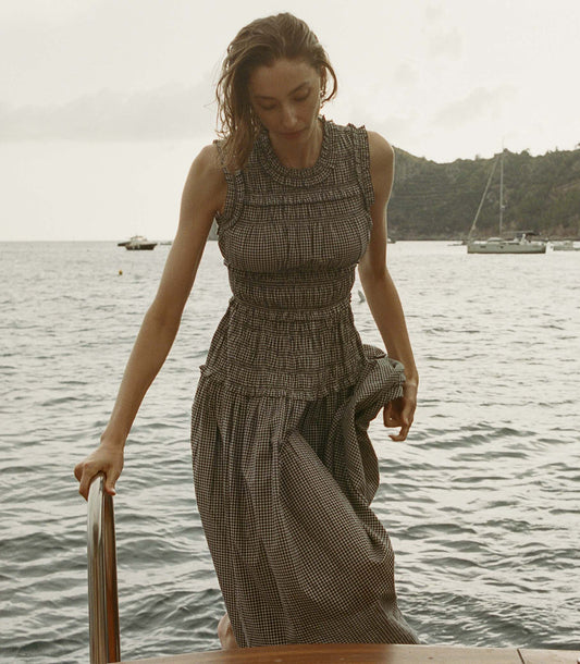HMD -- MALLORY DRESS -- LA MADDALENA GINGHAM