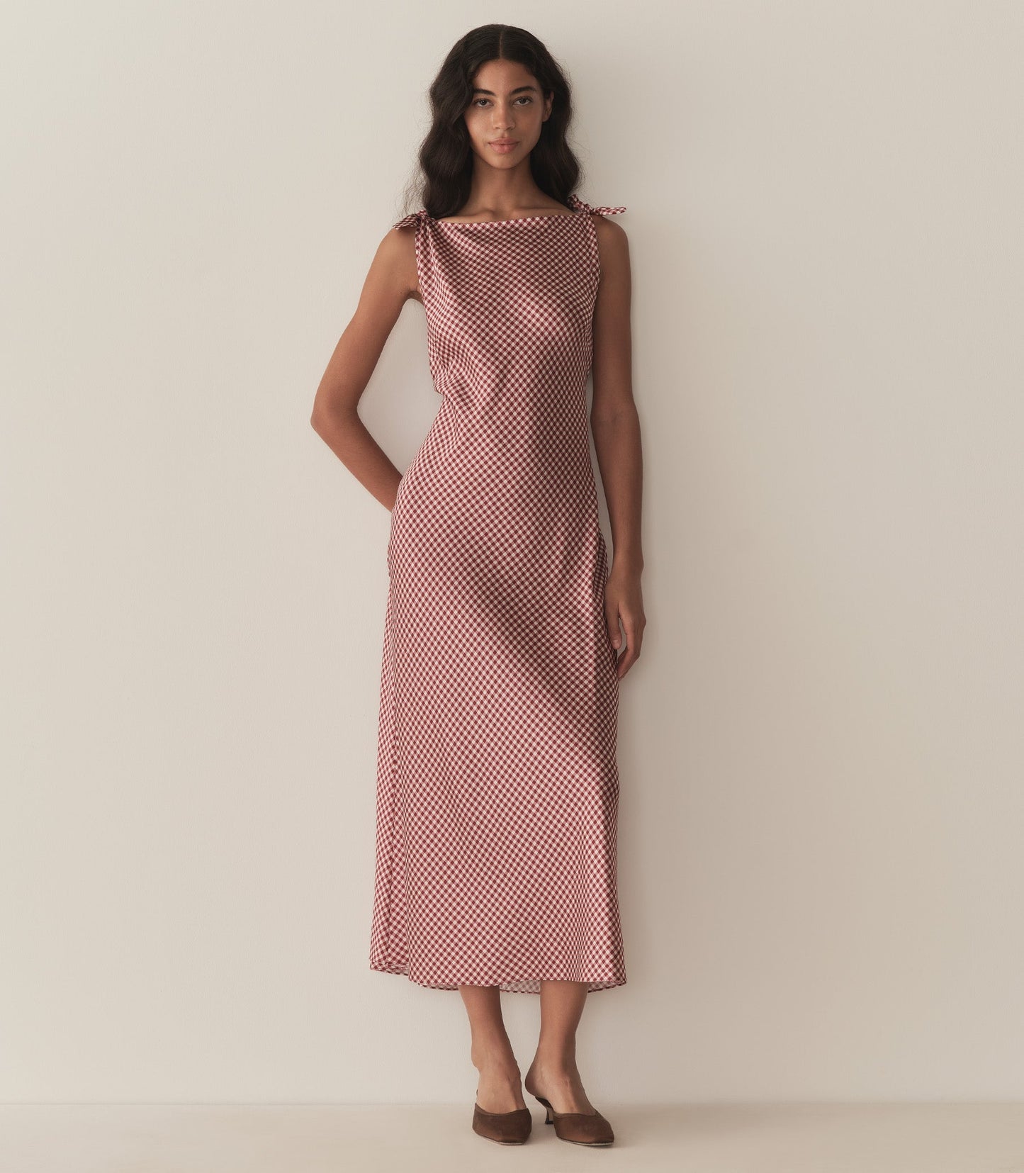MARISELLE DRESS -- MULBERRY VALENCIA GINGHAM