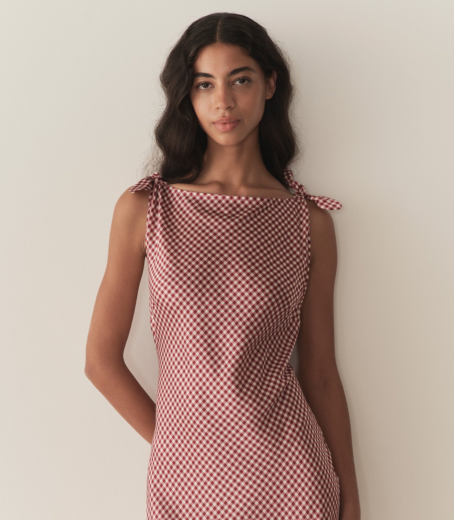 MARISELLE DRESS -- MULBERRY VALENCIA GINGHAM