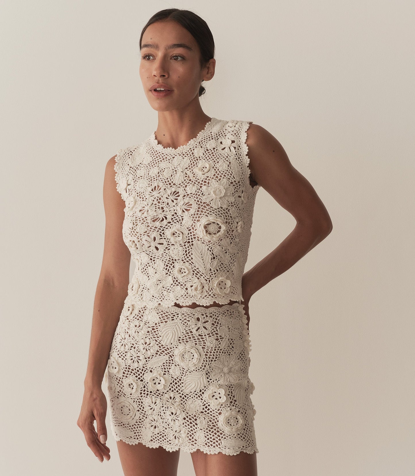 MARITZA SKIRT -- PEARL