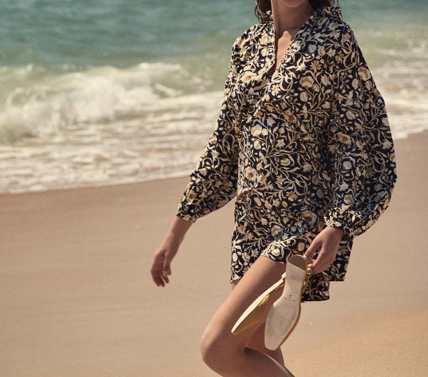 HMD -- MARNE DRESS -- NOIR COLUMBIA STREET FLORAL