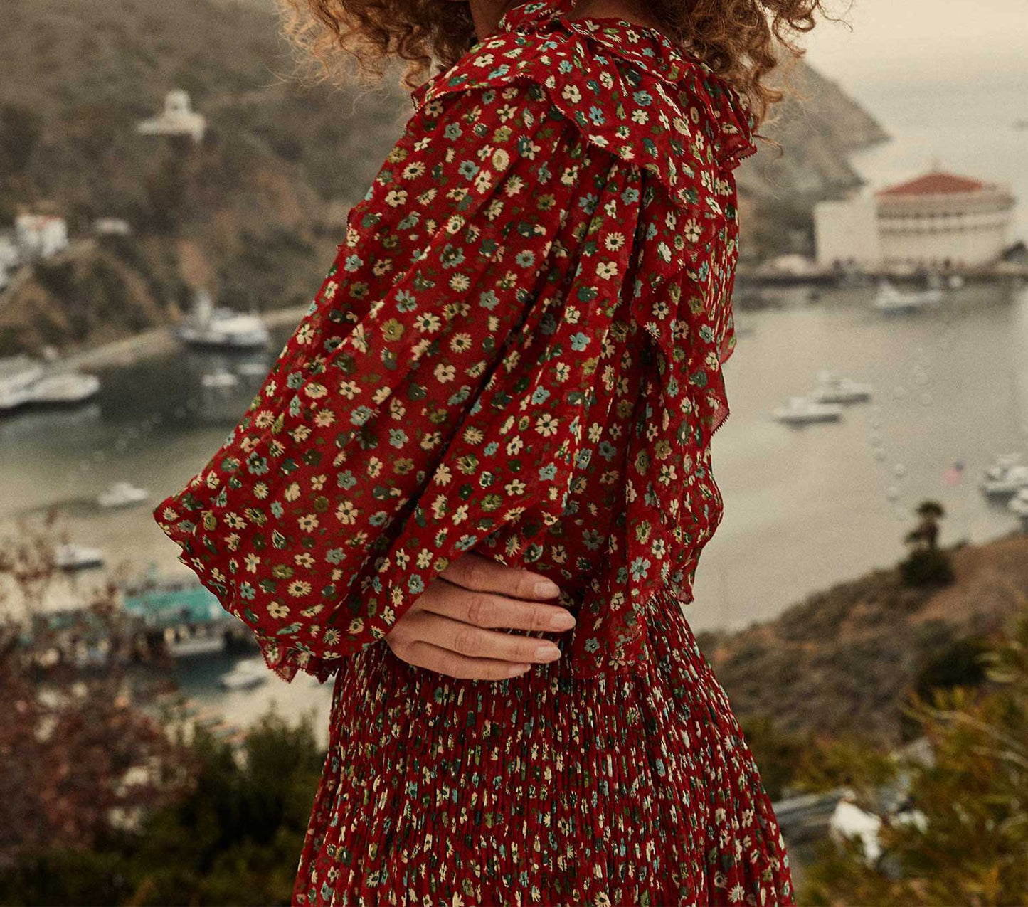 HMD -- MURIEL DRESS -- ROUGE TASHA GARDEN