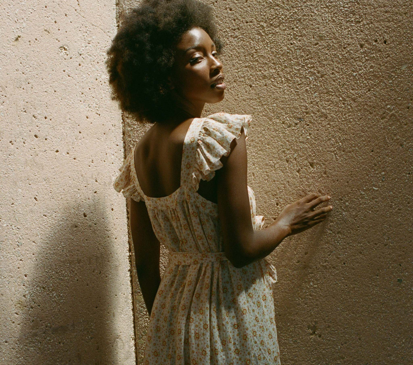 HMD -- NISHA DRESS -- ALABASTER COUNTRYSIDE CALICO