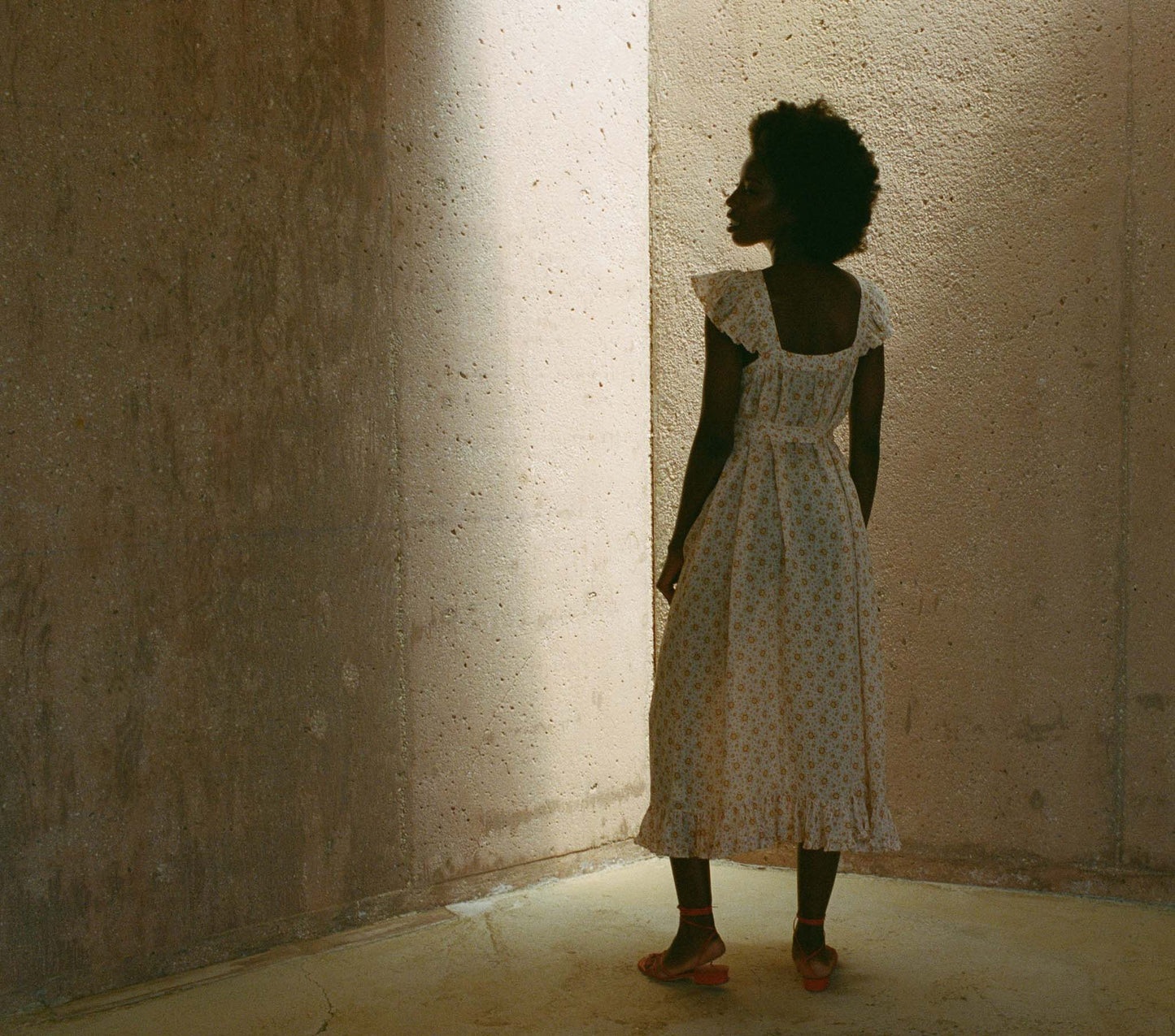 HMD -- NISHA DRESS -- ALABASTER COUNTRYSIDE CALICO