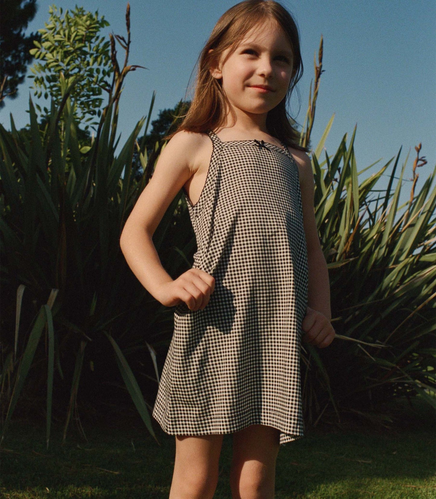 NIXIE DRESS -- NOIR LA MADDALENA GINGHAM