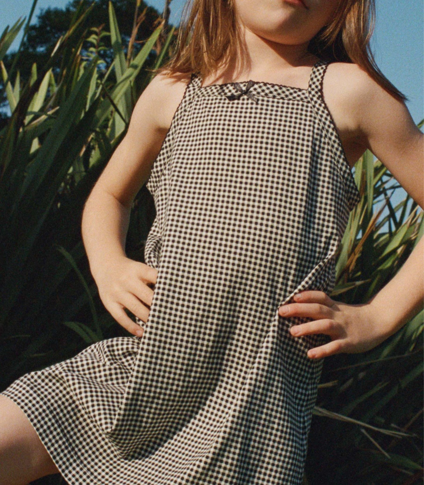 NIXIE DRESS -- NOIR LA MADDALENA GINGHAM