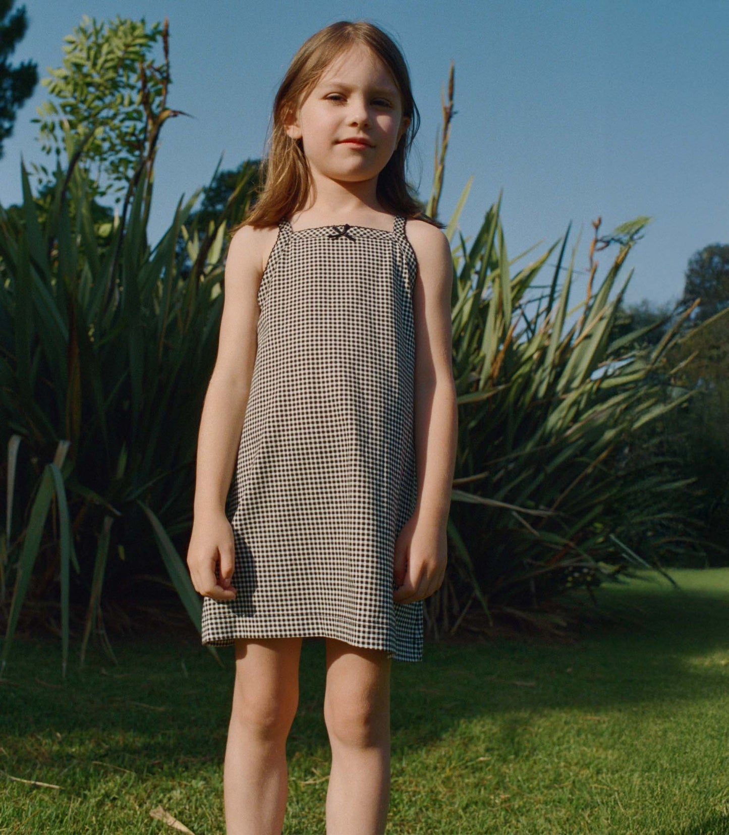 NIXIE DRESS -- NOIR LA MADDALENA GINGHAM