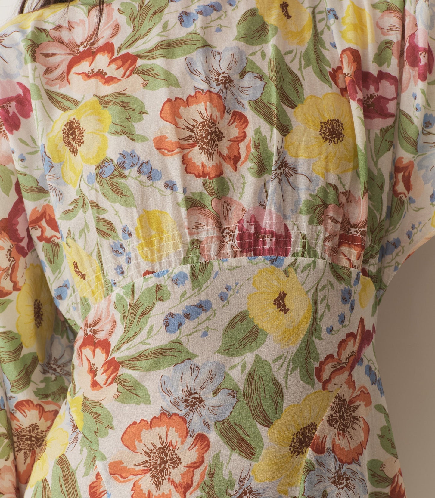 OLIANA DRESS -- BLANC ANEMONE BLOOM