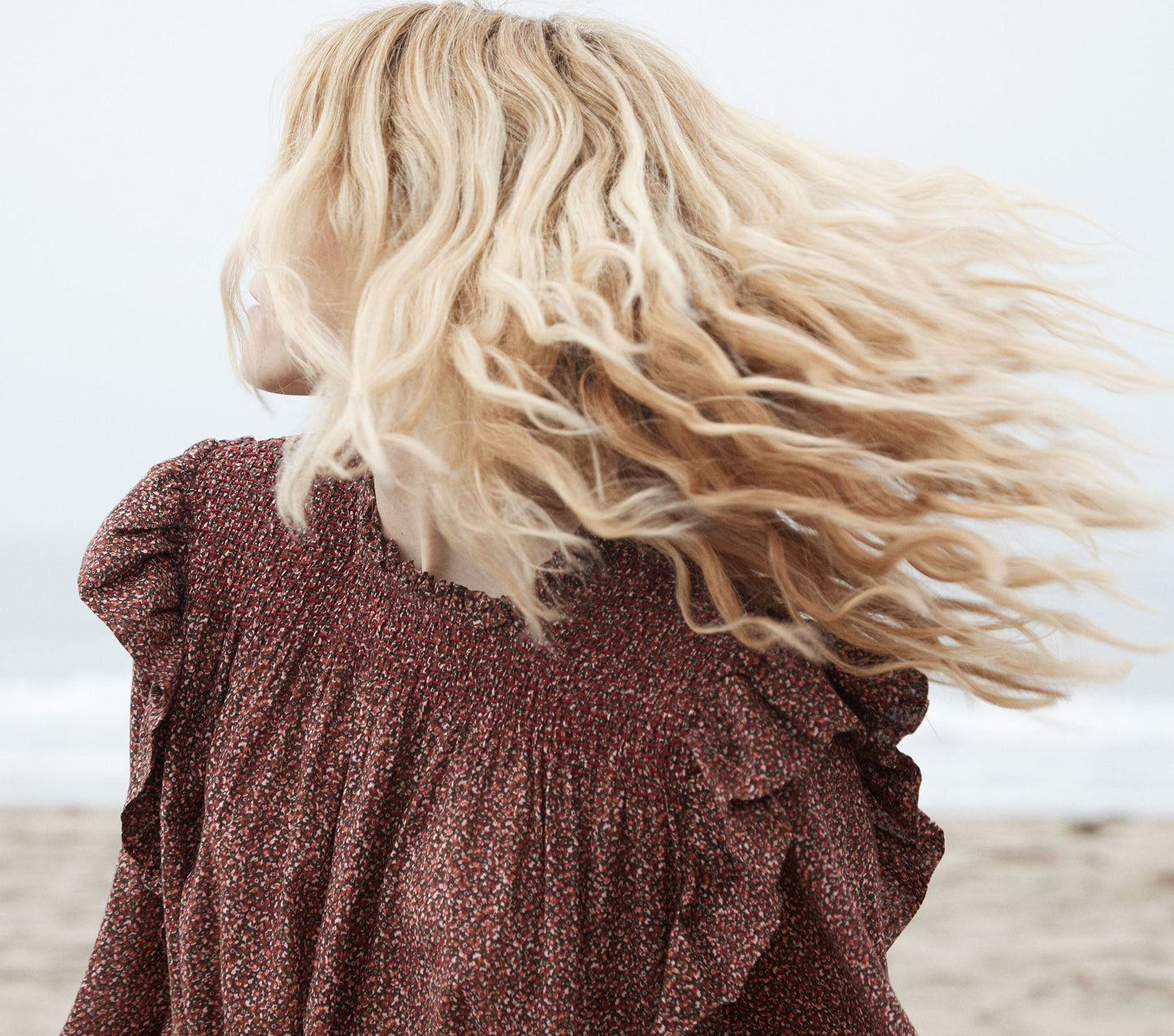 HMD -- OLIVER DRESS -- RUST DITZY FLORAL