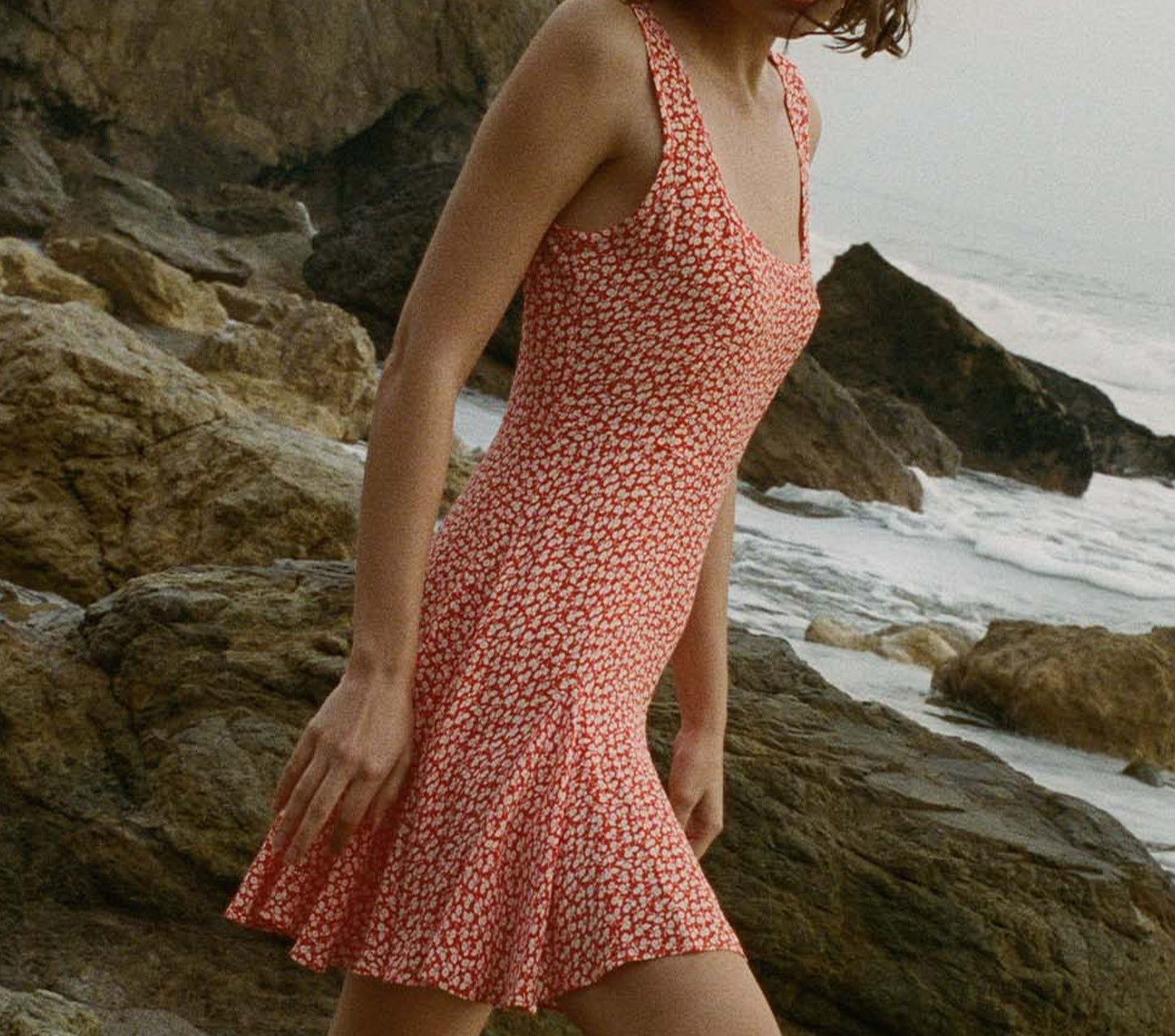 HMD -- PORTO DRESS -- ORANGE HILLSIDE BLOOM