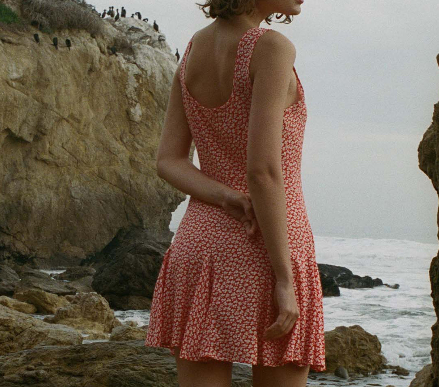 HMD -- PORTO DRESS -- ORANGE HILLSIDE BLOOM