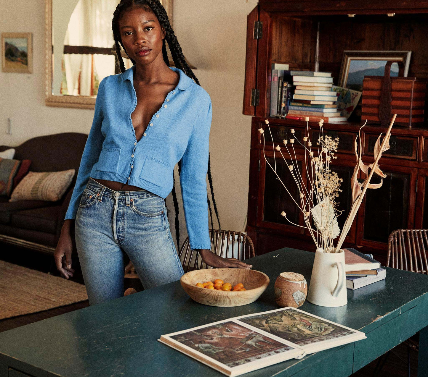 HMD -- PIPPA SWEATER -- HYACINTH MELANGE