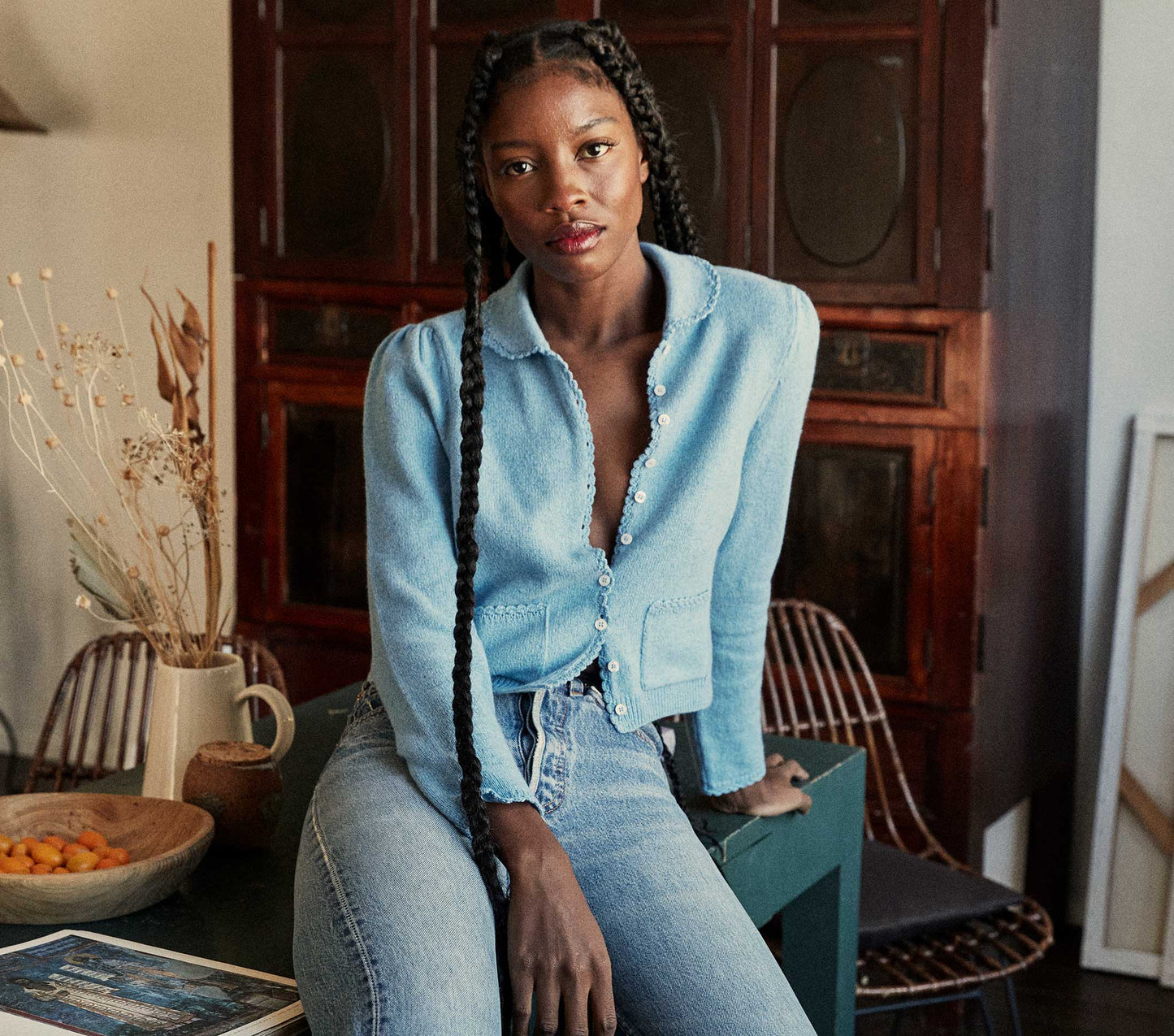 HMD -- PIPPA SWEATER -- HYACINTH MELANGE