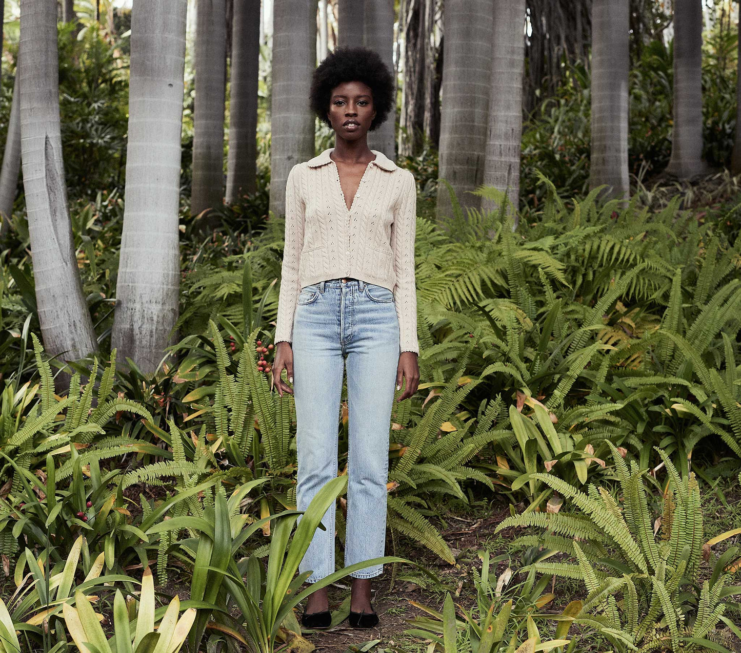 HMD -- POSEY CARDIGAN SWEATER -- ANTIQUE IVORY