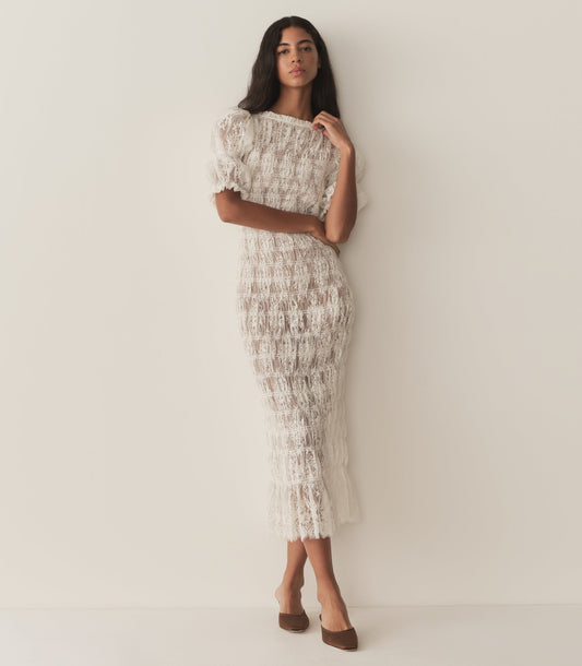 RAQUELLA DRESS -- SALT LACE