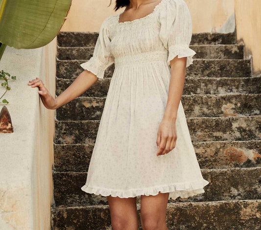 HMD -- ROSEN NIGHTGOWN -- AZURE WINDSWEPT FLORAL