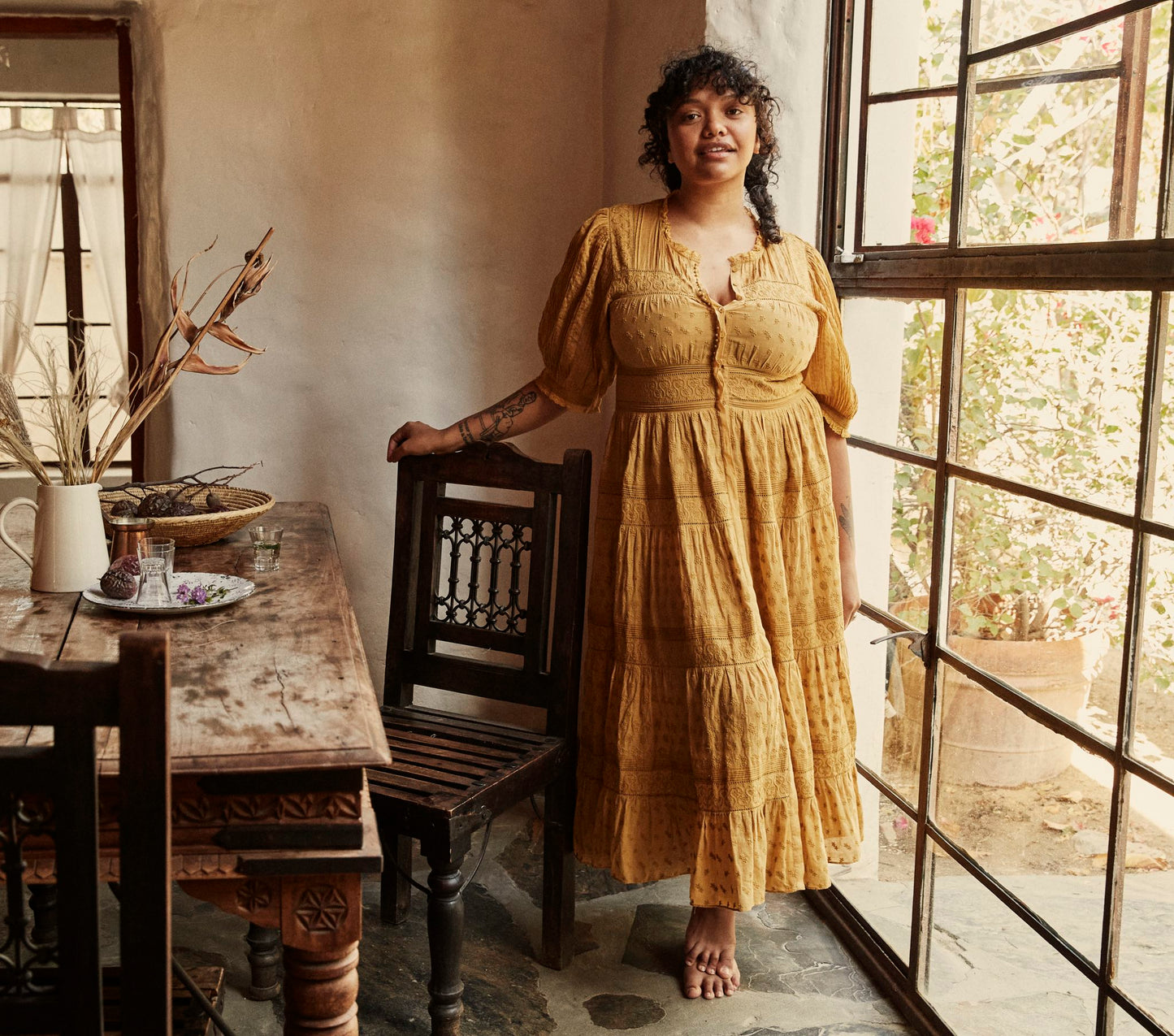 HMD -- ROLANDE DRESS -- WHEAT