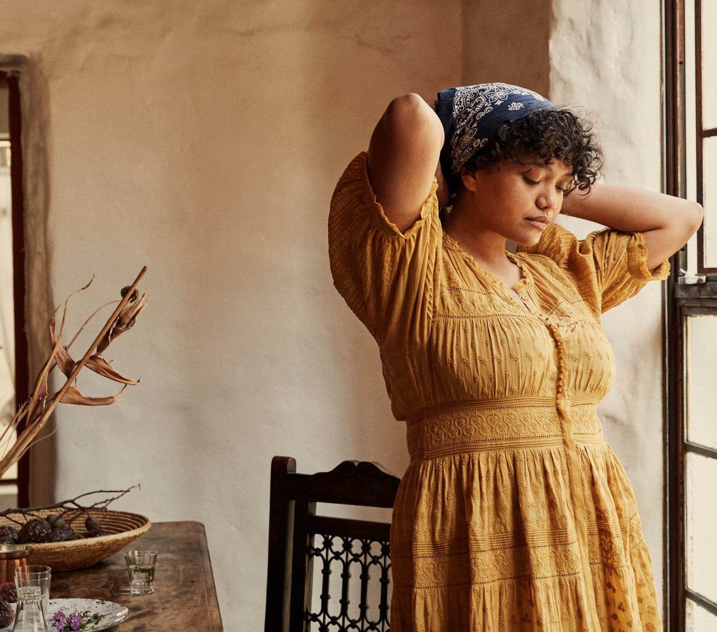 HMD -- ROLANDE DRESS -- WHEAT