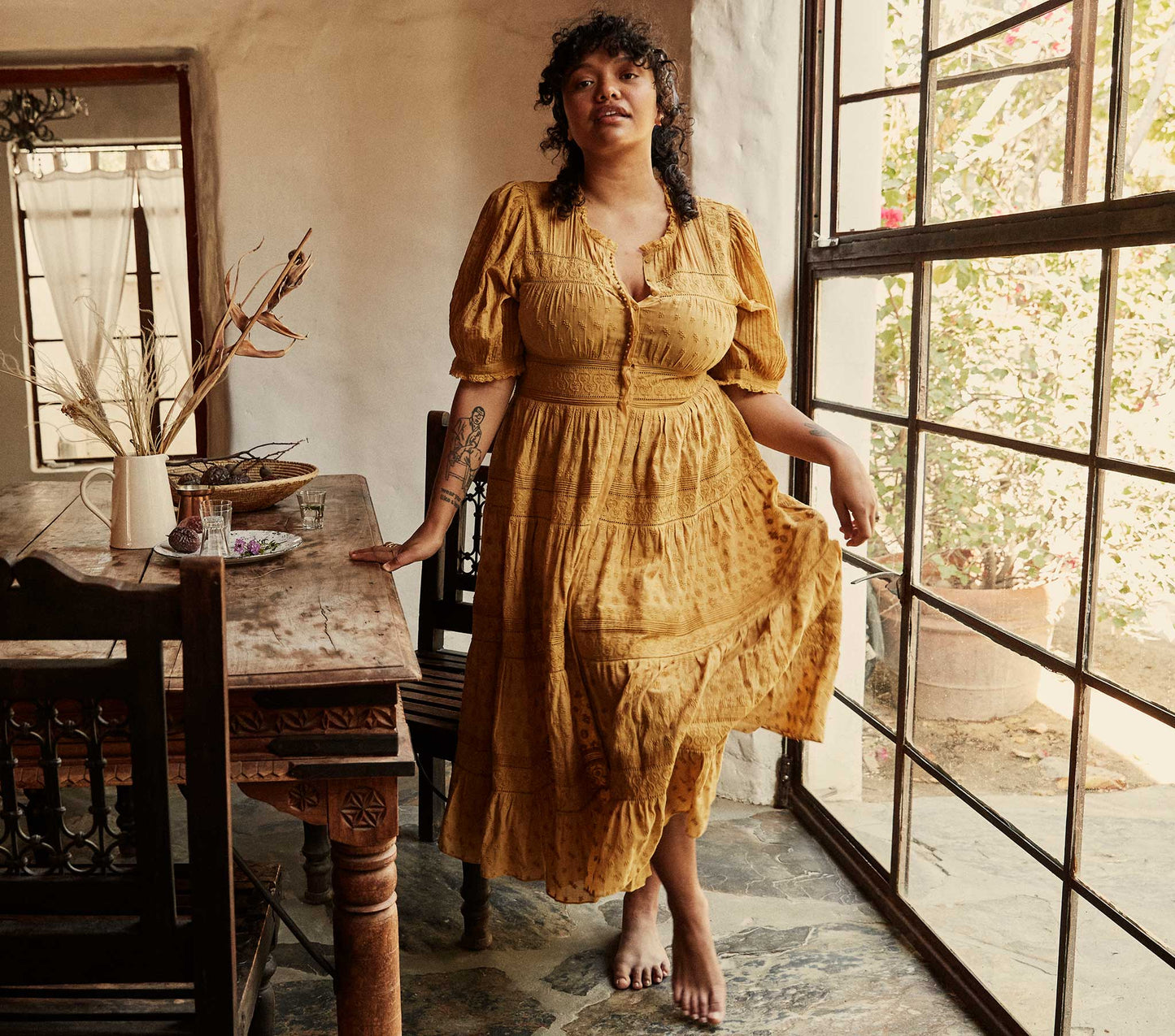 HMD -- ROLANDE DRESS -- WHEAT