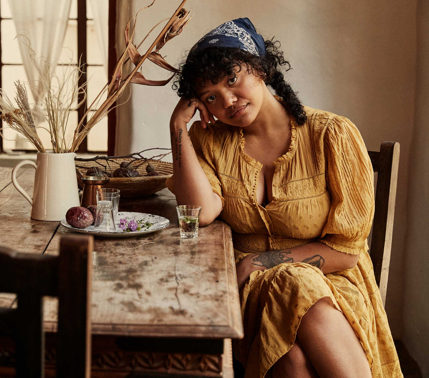 HMD -- ROLANDE DRESS -- WHEAT