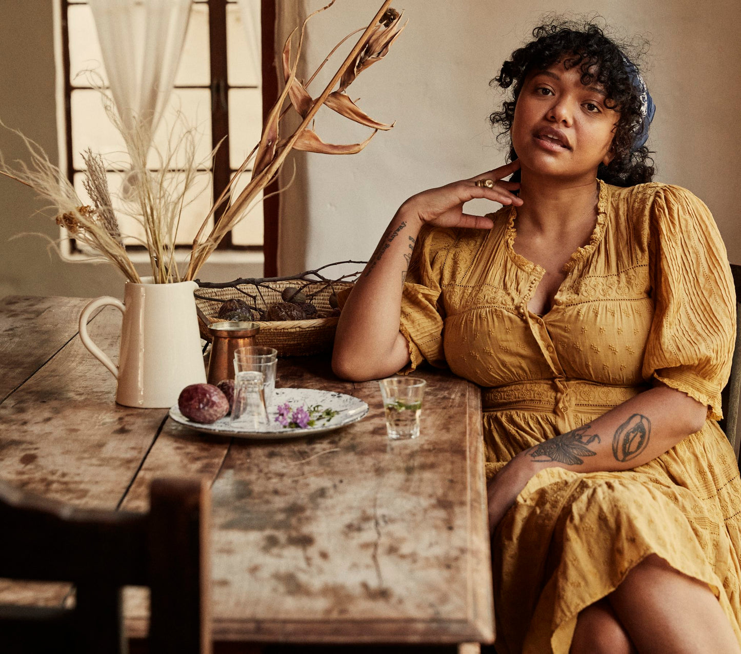 HMD -- ROLANDE DRESS -- WHEAT