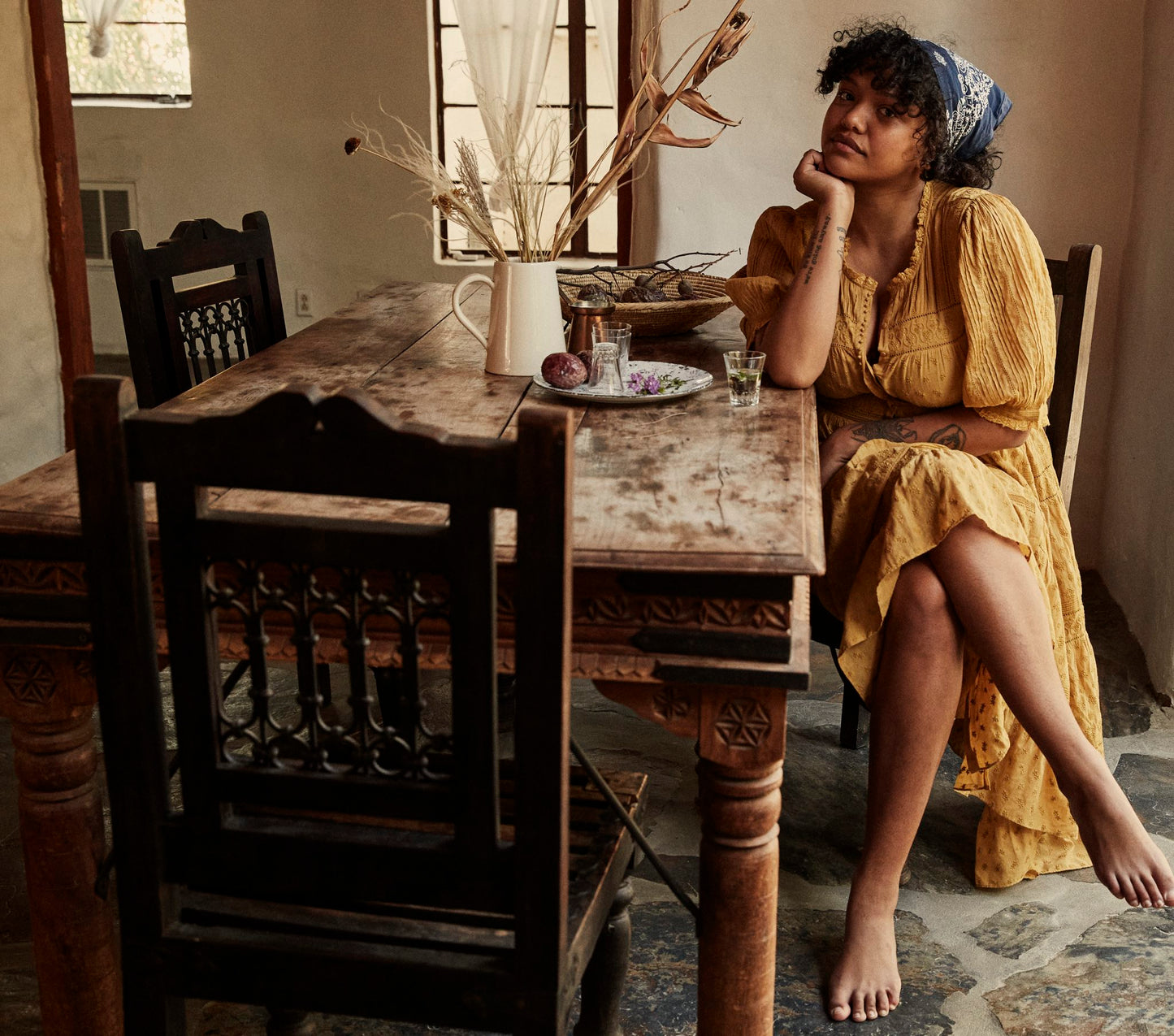 HMD -- ROLANDE DRESS -- WHEAT