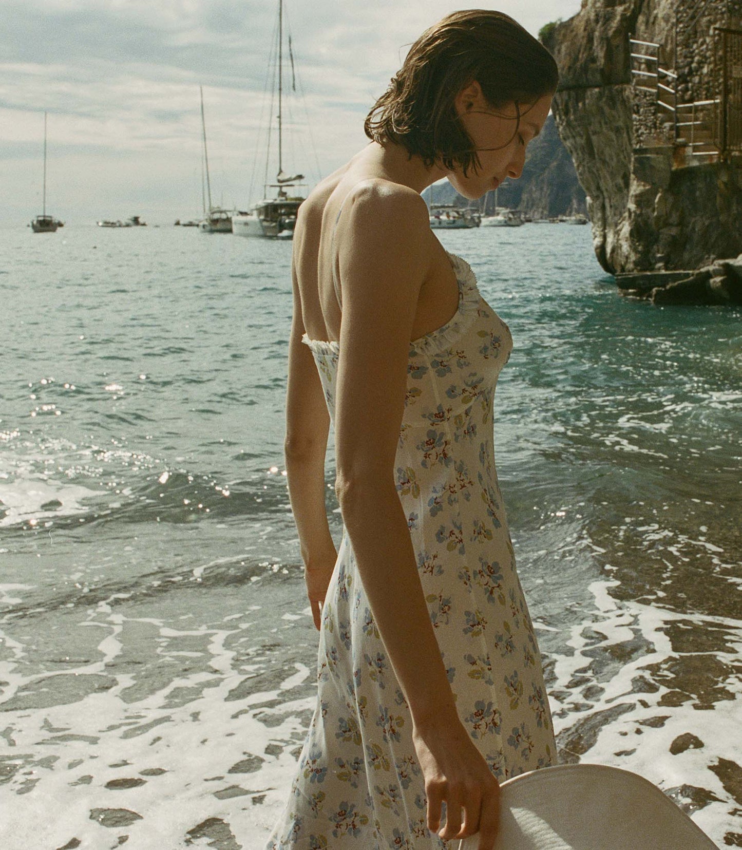 HMD -- SANDIA DRESS -- BLEU FROLICKING FLORAL