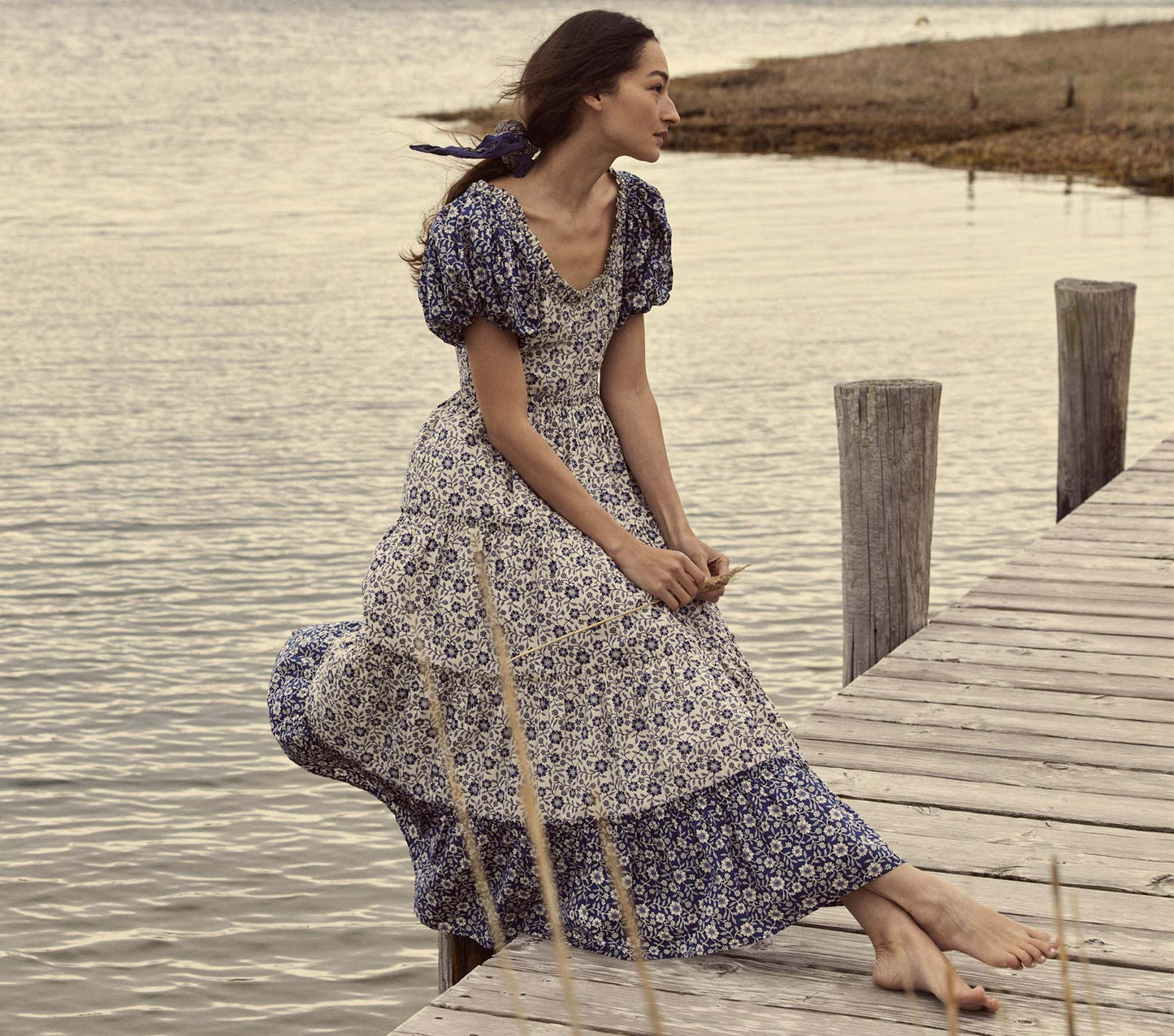 HMD -- SIMONETTA DRESS -- JESSAMINE CALICO PATCHWORK