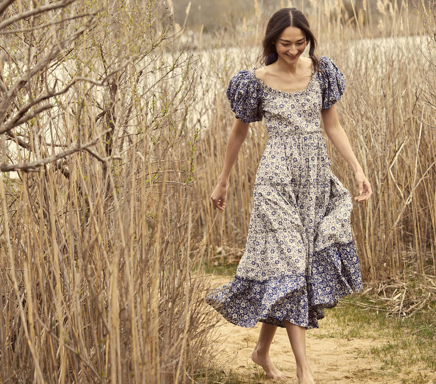 HMD -- SIMONETTA DRESS -- JESSAMINE CALICO PATCHWORK