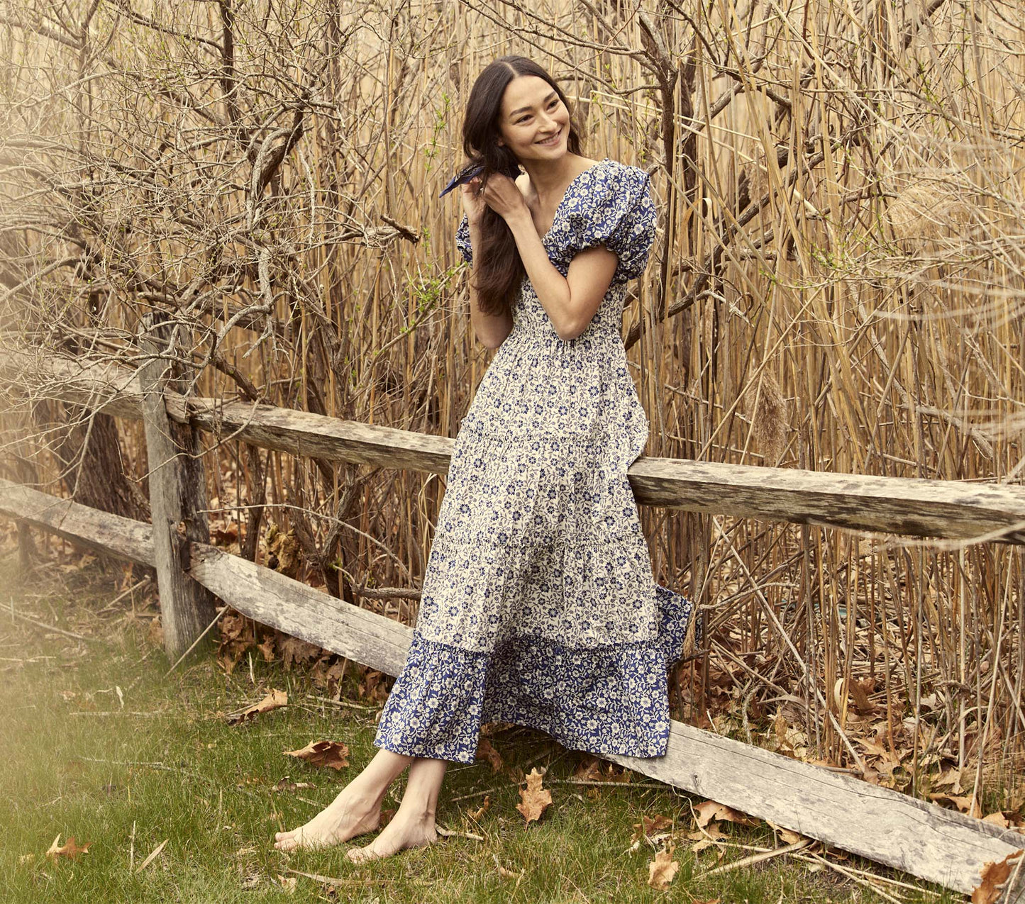 HMD -- SIMONETTA DRESS -- JESSAMINE CALICO PATCHWORK