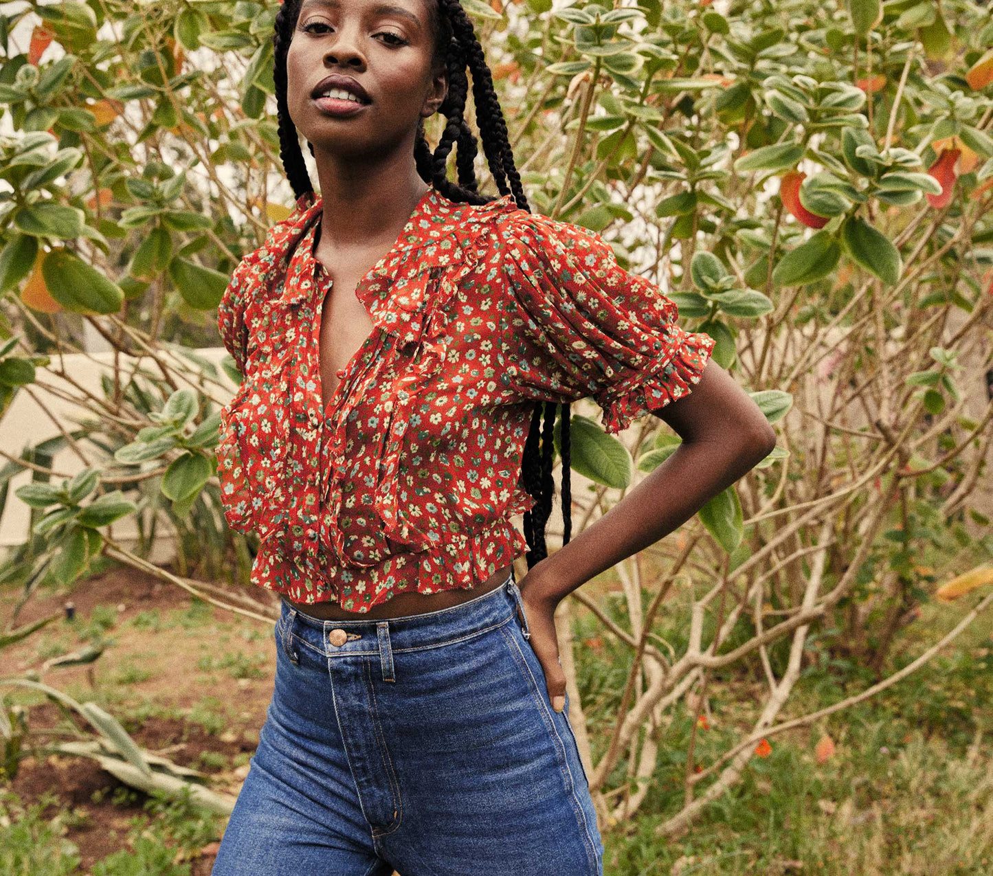 HMD -- SELMA TOP -- ROUGE TASHA GARDEN