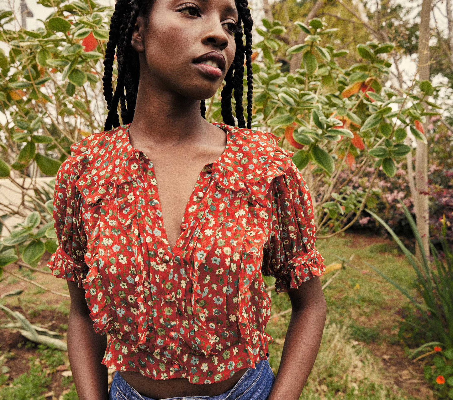 HMD -- SELMA TOP -- ROUGE TASHA GARDEN