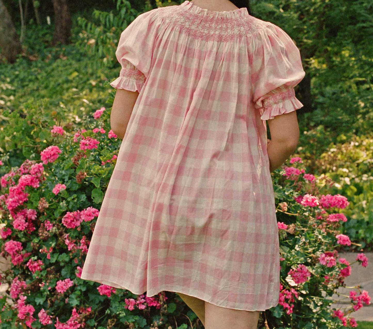 HMD -- SUREAU DRESS -- ROSETTE GINGHAM