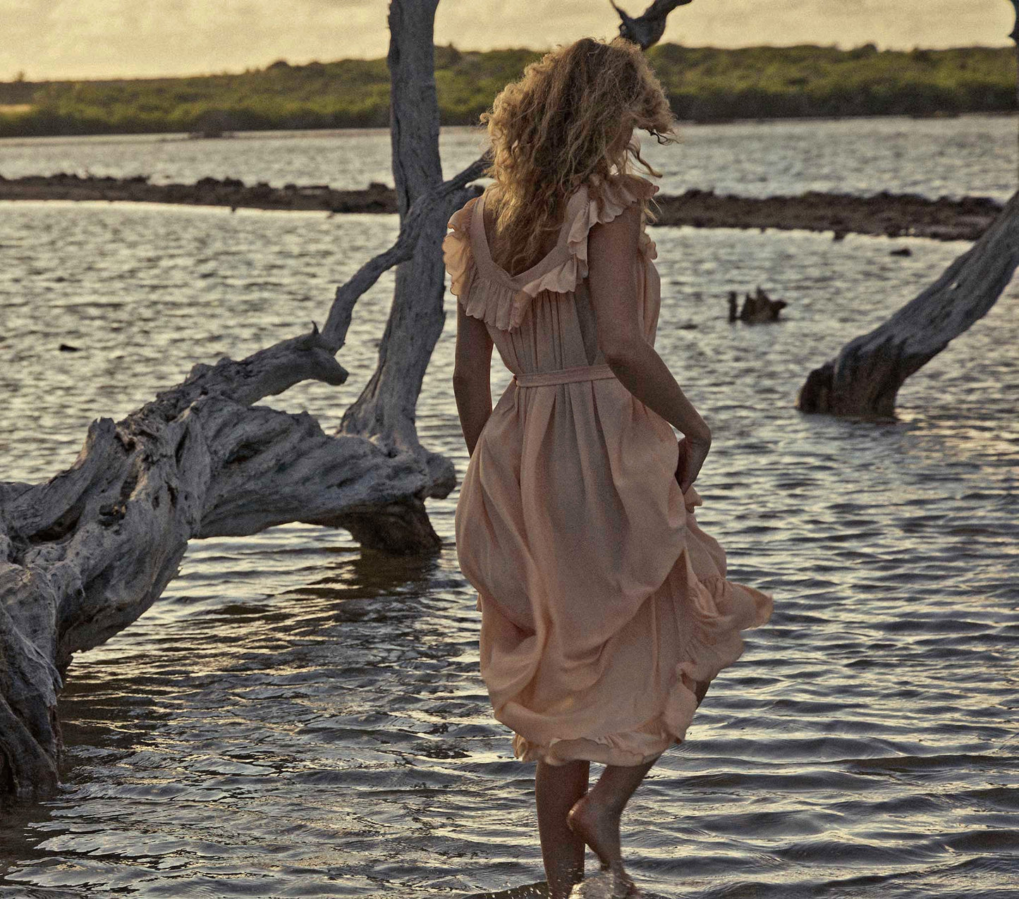 HMD -- SYCAMORE DRESS -- SUNLIT CORAL