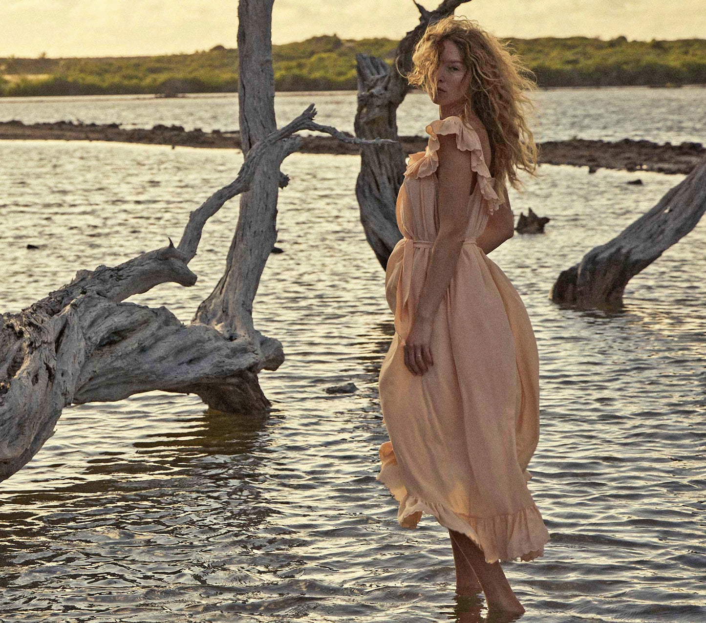 HMD -- SYCAMORE DRESS -- SUNLIT CORAL