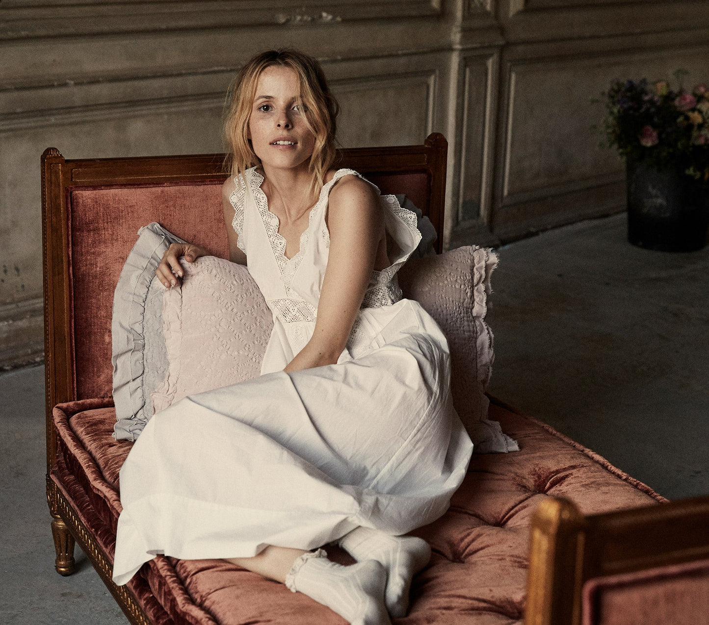 HMD -- SLATE NIGHTGOWN -- POWDER