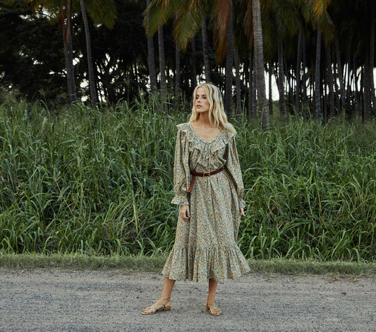 HMD -- VEREDIS DRESS -- SUNSHINE POPPY BELL FLORAL