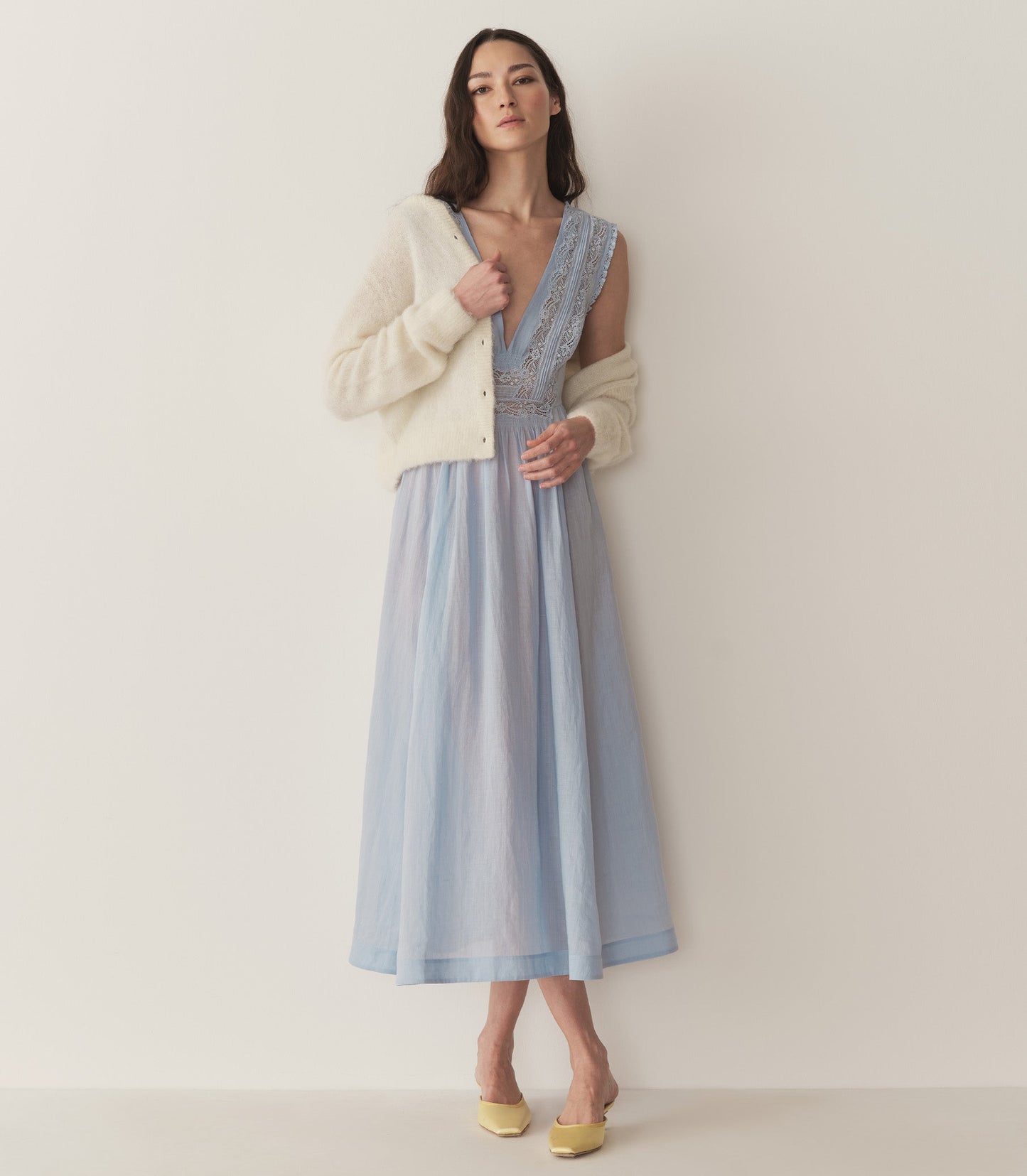 VICTORIA DRESS -- ICY BLUE