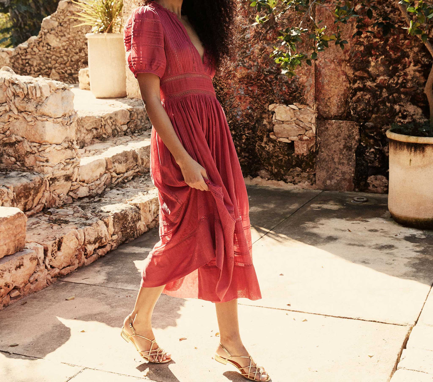 HMD -- VIOLET DRESS -- DARK WINEBERRY