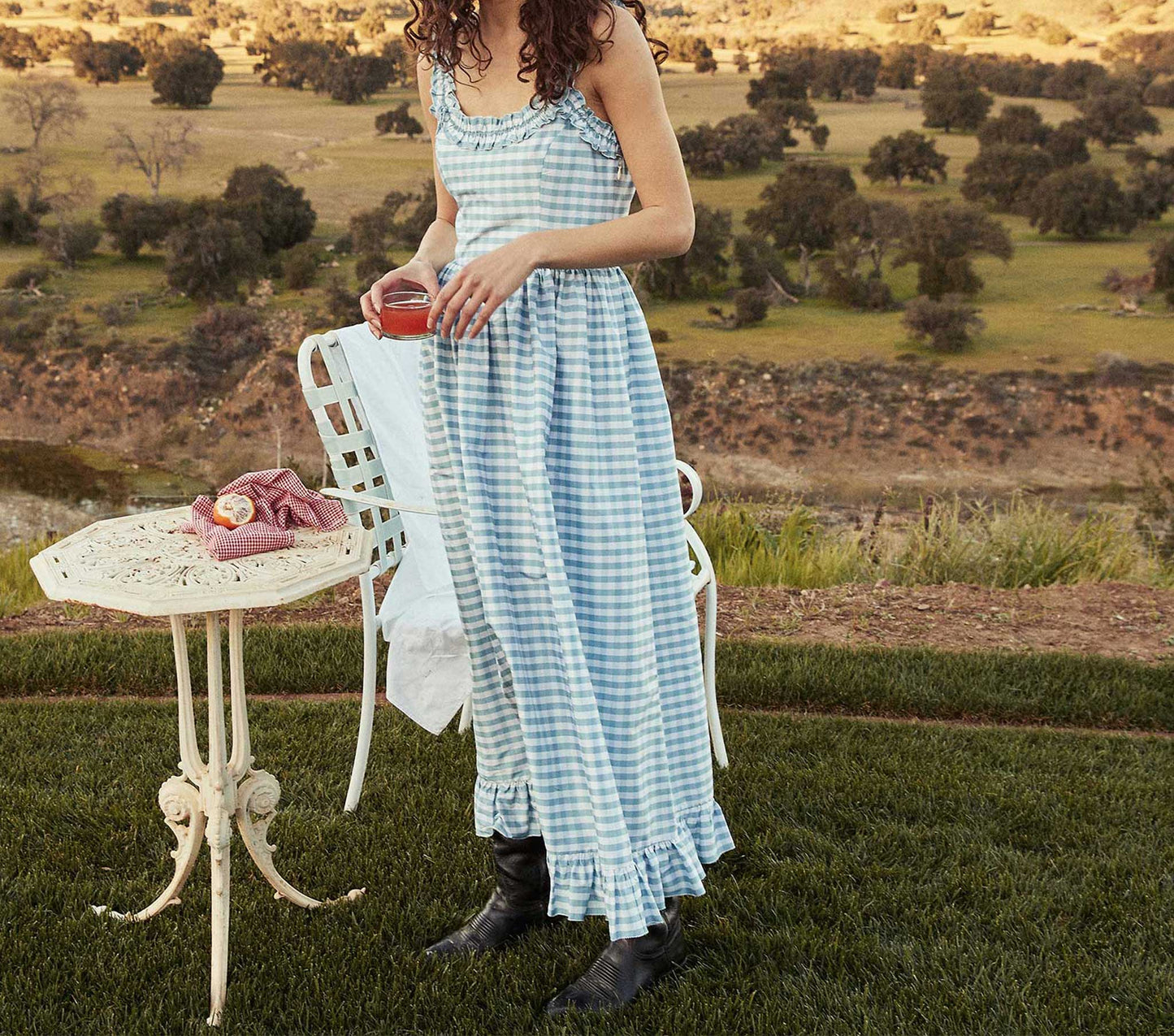 HMD -- VIONNET DRESS -- SEASIDE GINGHAM