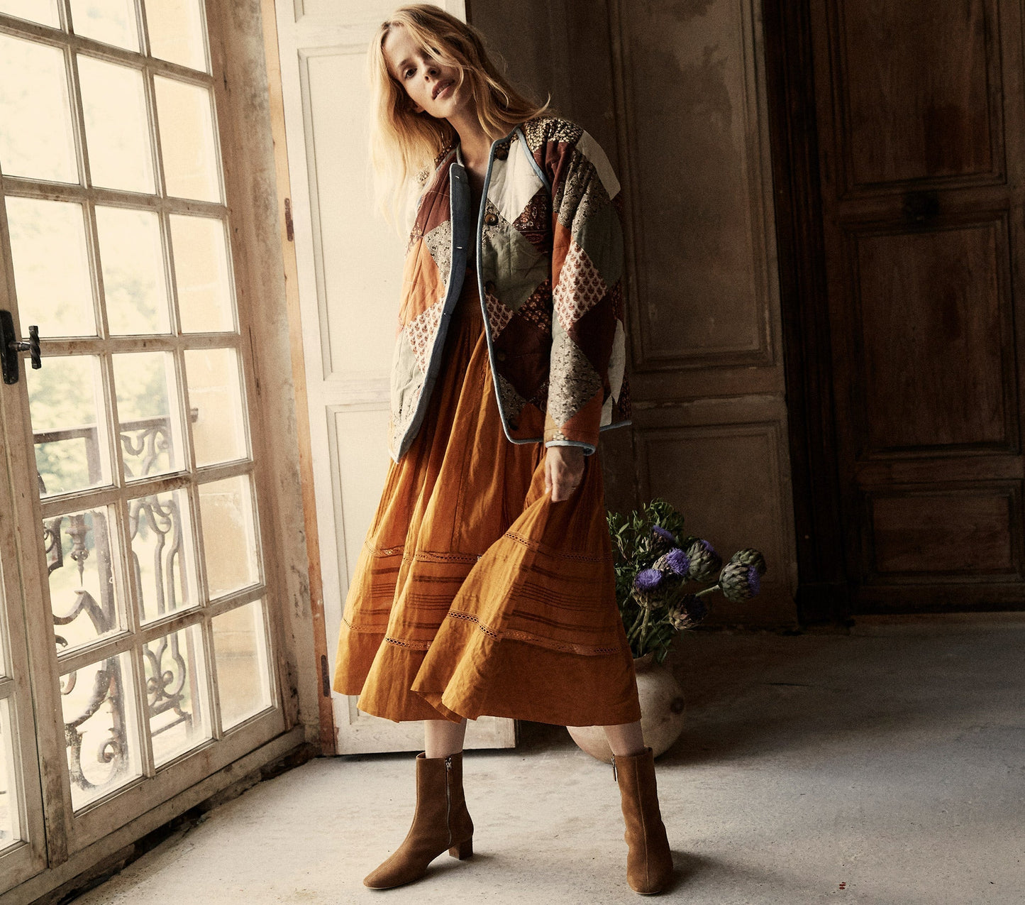 HMD -- VICIA DRESS -- YELLOW JASPER