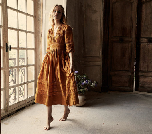 HMD -- VICIA DRESS -- YELLOW JASPER